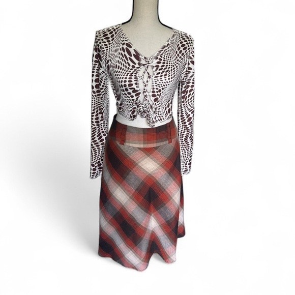 Dressbarn Casual Women’s Plaid A-Line Midi Skirt, Size 10 Multicolored. - Picture 1 of 7